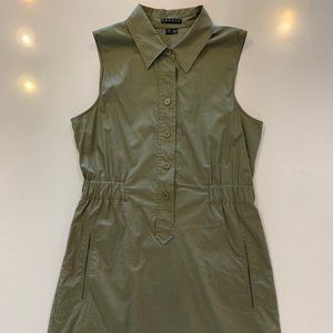 Theory sleeveless shirt dress